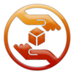 Fiery Orange Hands Icon