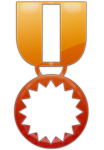 Fiery Orange Medal Icon3